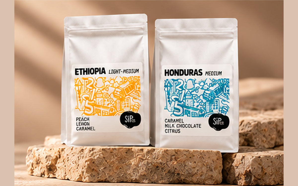 Ridge & Rift Pairing: Ethiopia Acacia and Honduras 12 oz bags